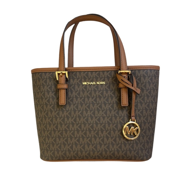 Michael Kors Tote Bag Jet Set Travel Extra-Small Logo Top-Zip - Picture 3 of 16